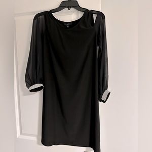 Peek a boo black cocktail dress